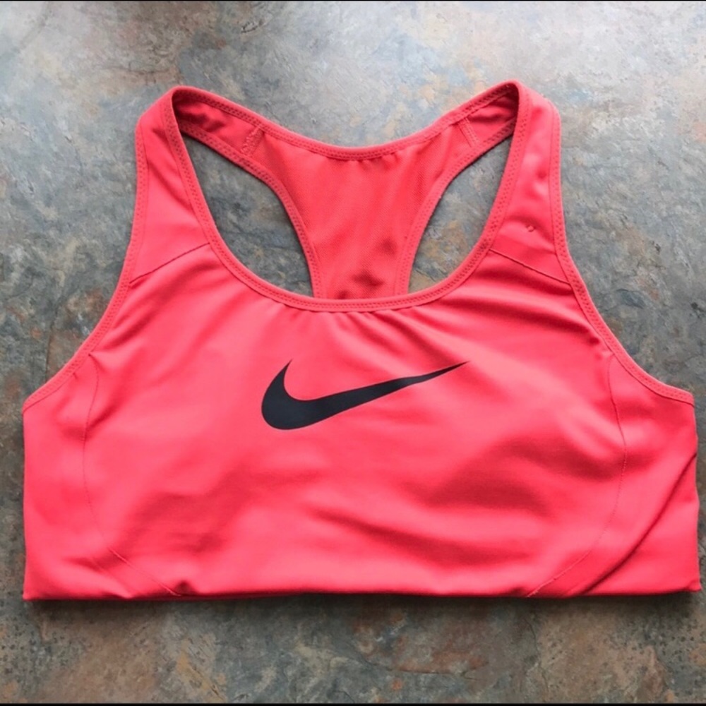 Pink Nike Dri-Fit Swoosh Sports Bra